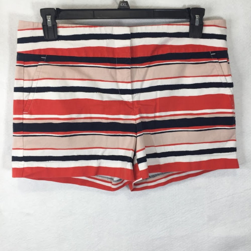 Ann Taylor Signature Multicolor Striped Flat Front